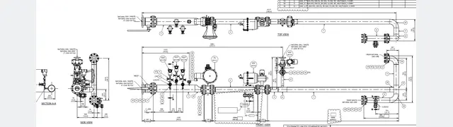 Natural gas and waste natural gas train drawing thumbnail