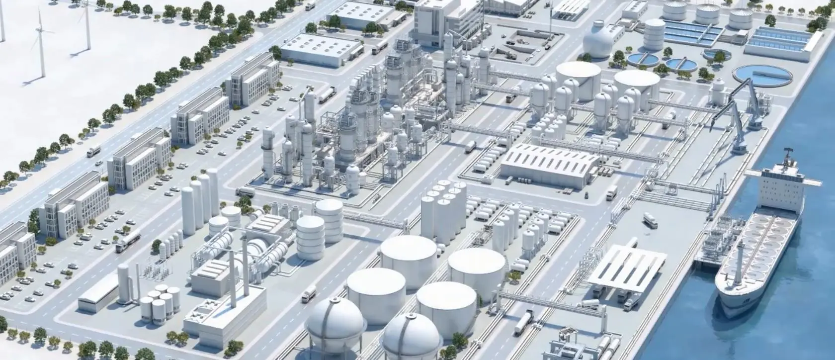 Petrochemical production, storage and marine terminal value chain
