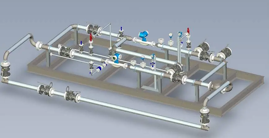 LPG custody-transfer skid with duty, master and standby meters
