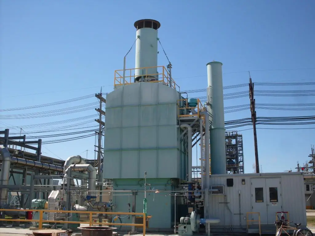Installed industrial rotary RTO system